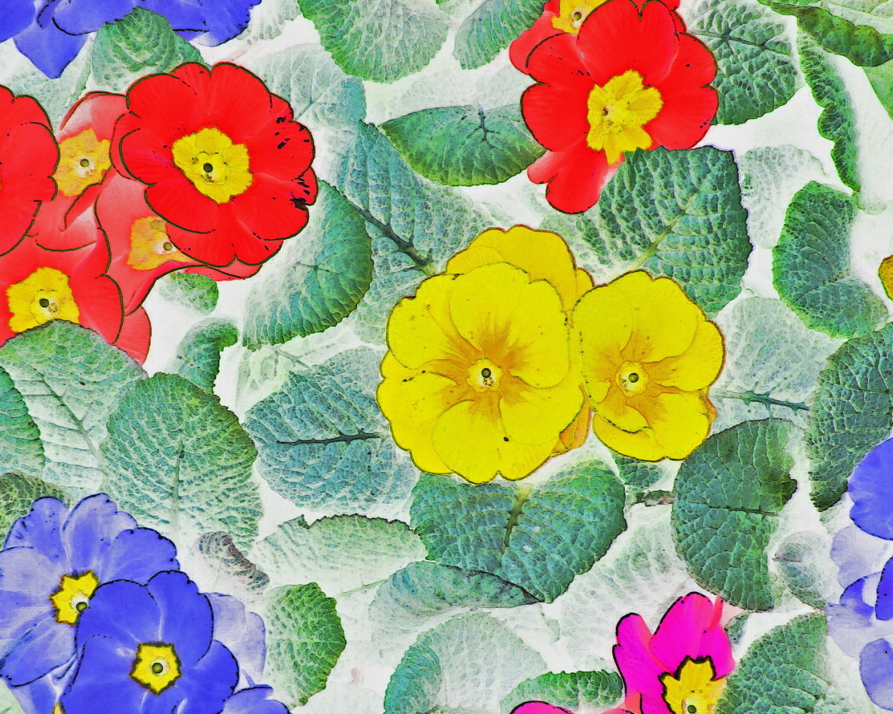 Цветочные обои