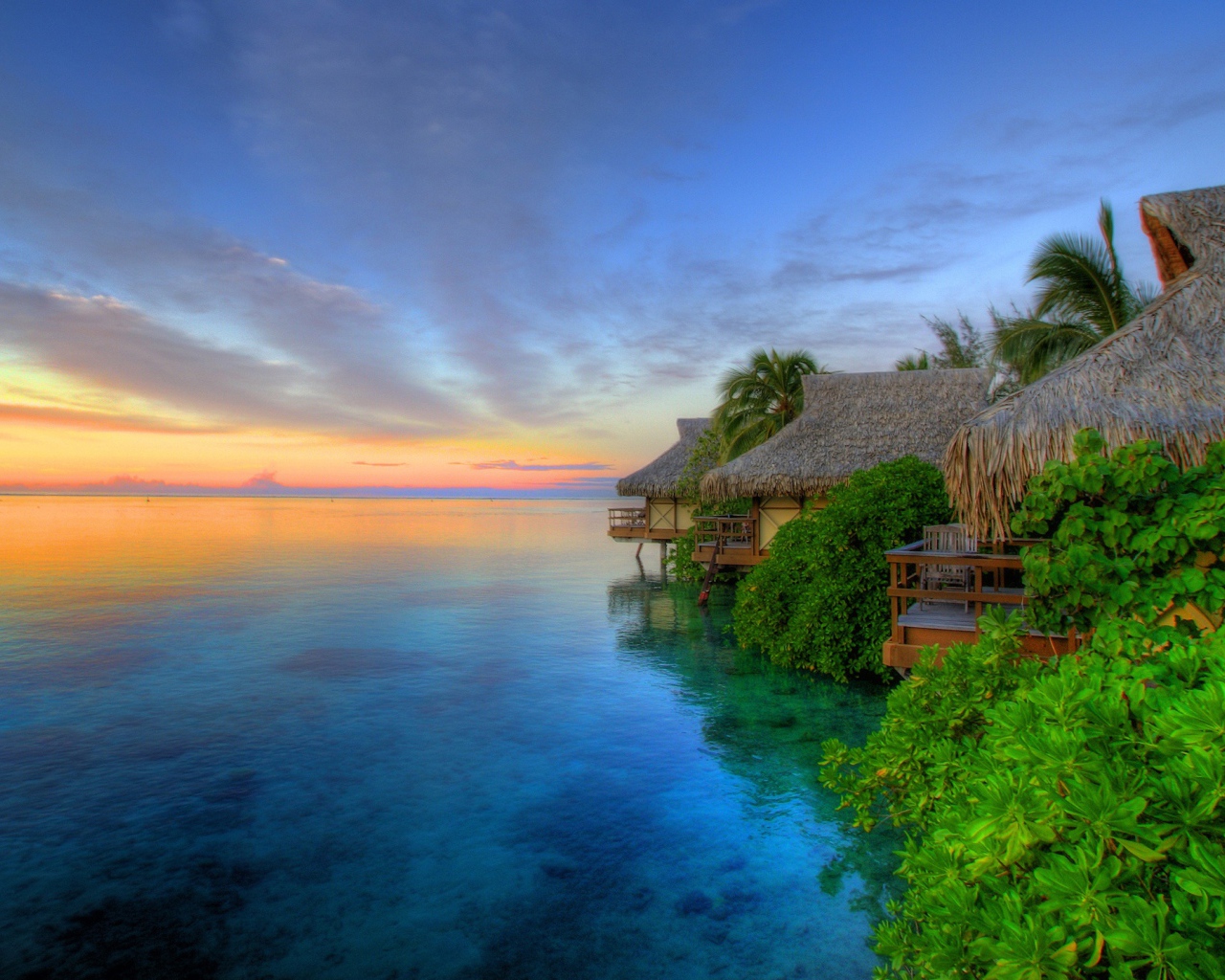 Закат на острове