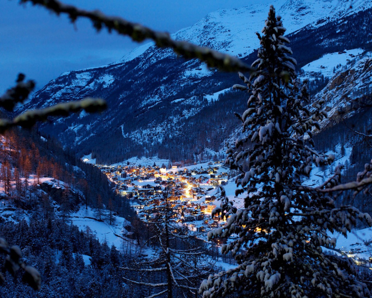 Cветлая ночь в горах