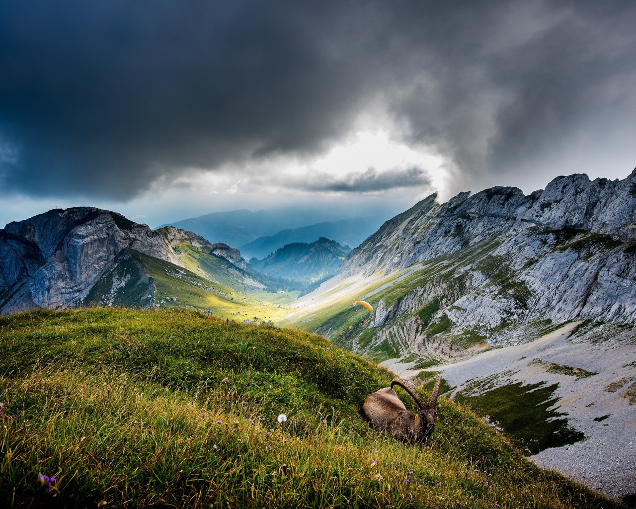 Вершины гор в Швейцарии