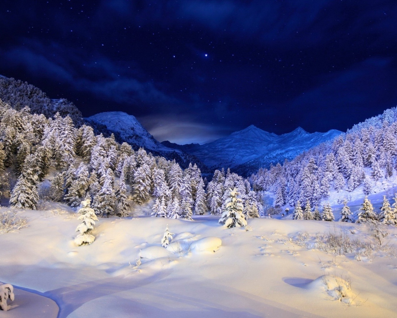 Зима в горах