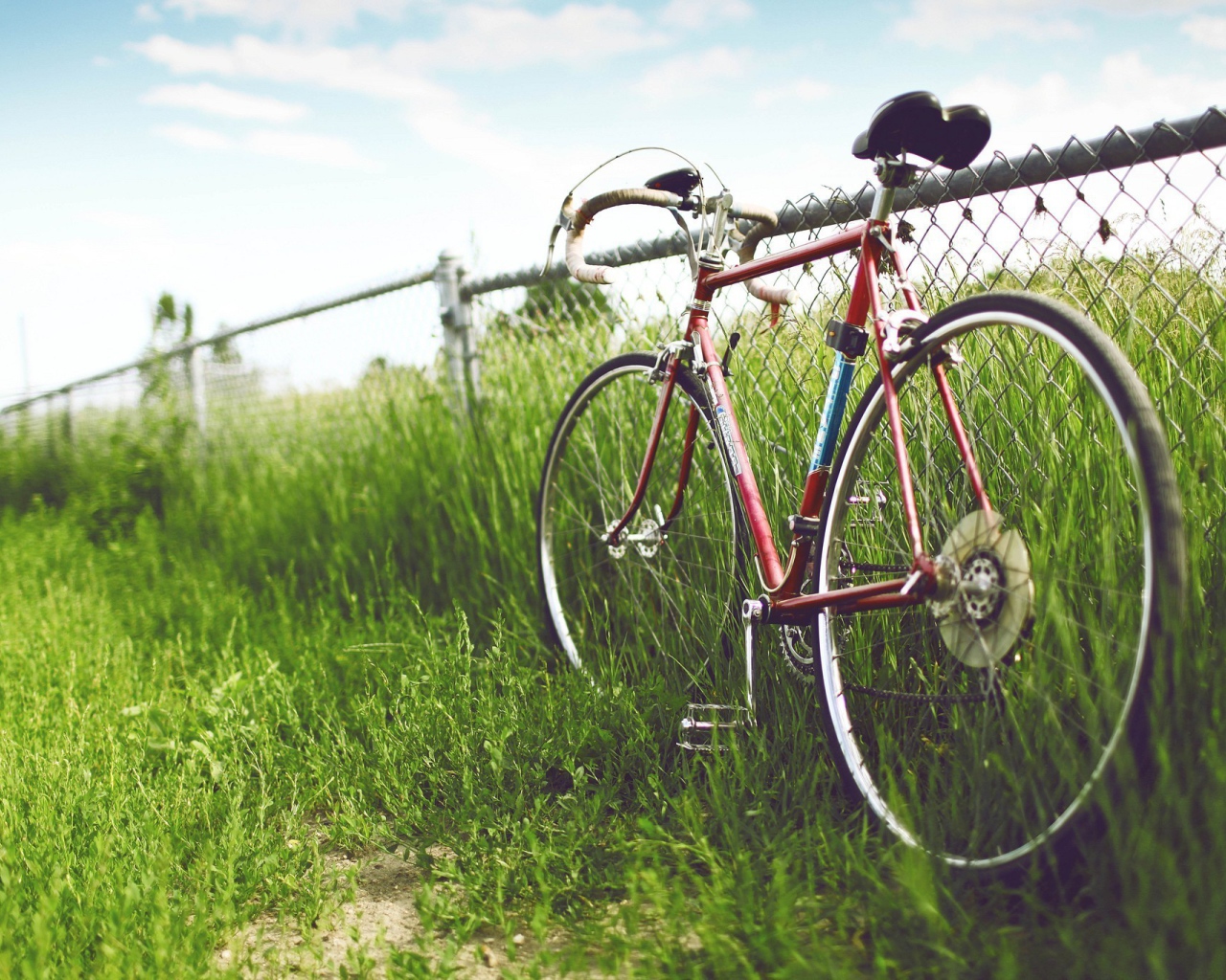 Велосипед у забора