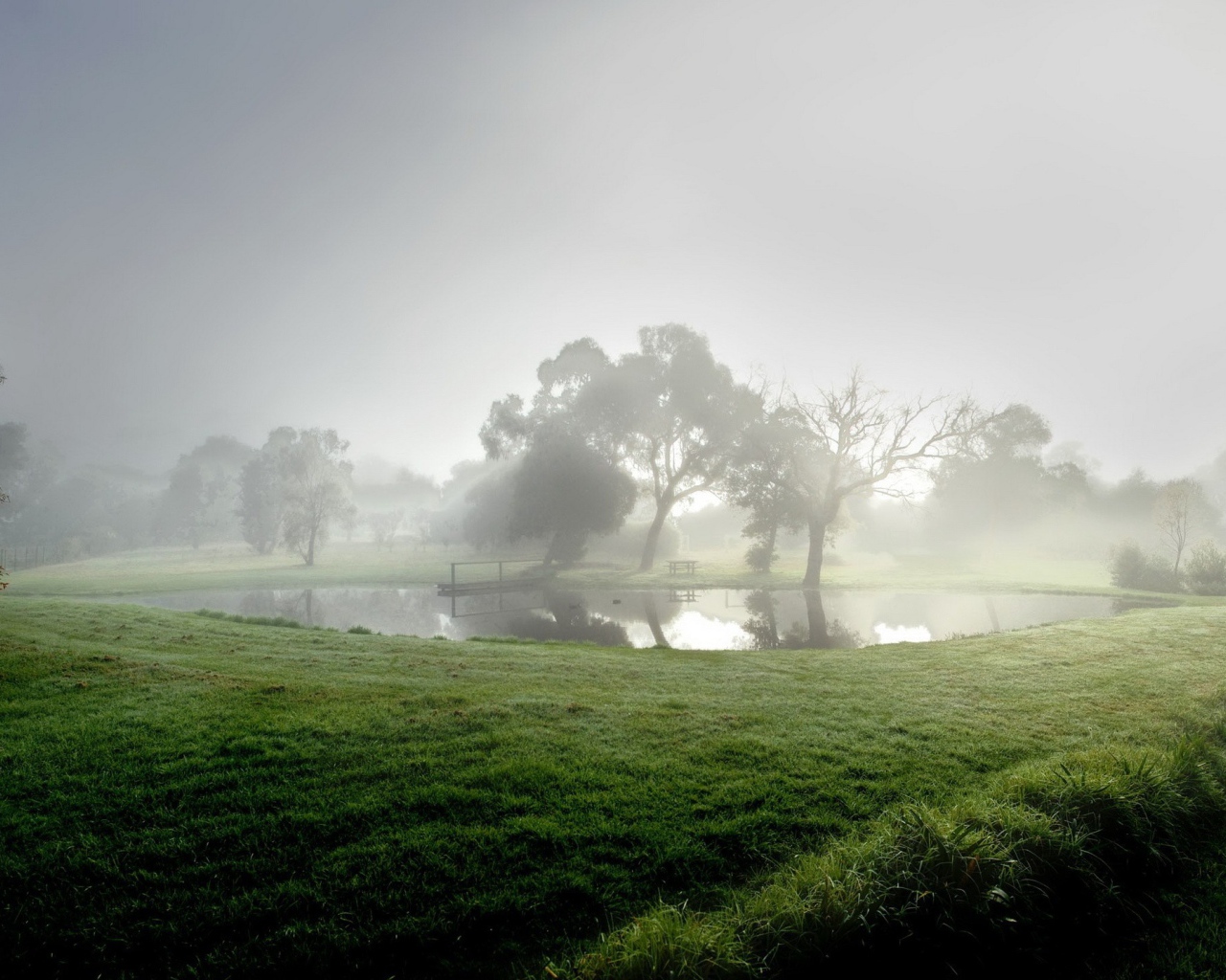 Озеро в тумане