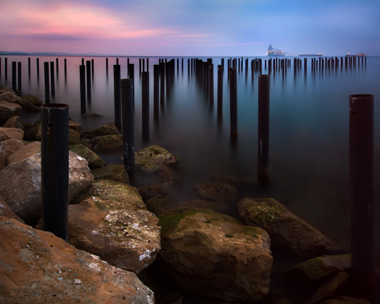 Море перед восходом солнца