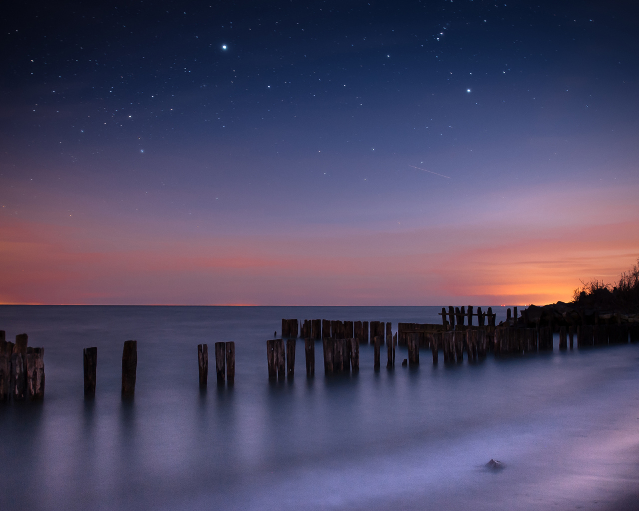 Звездная ночь на море