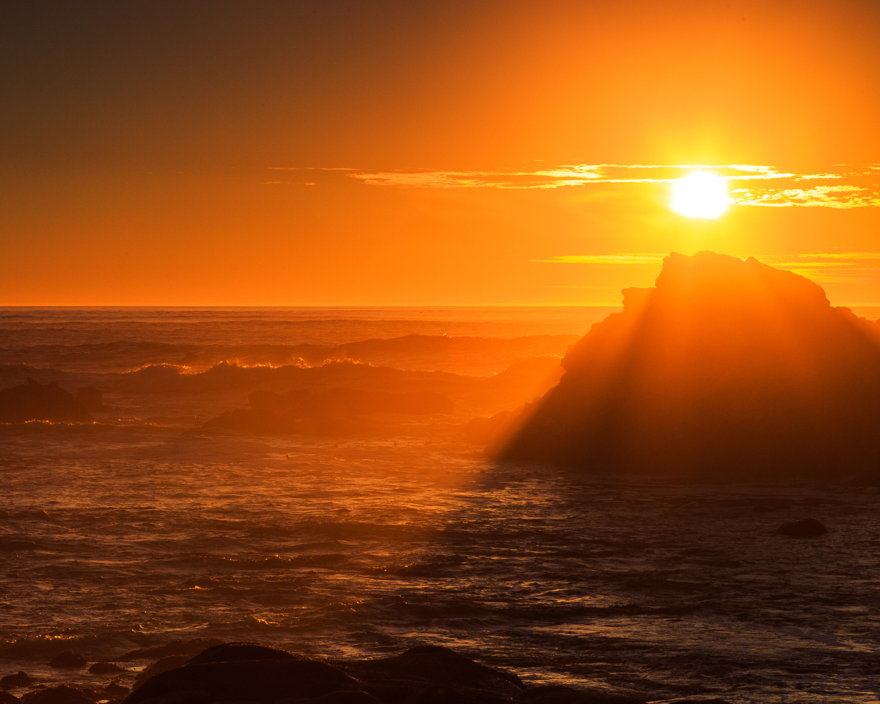 Великолепное место для заката