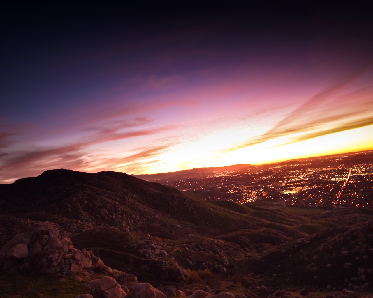 Красивый закат