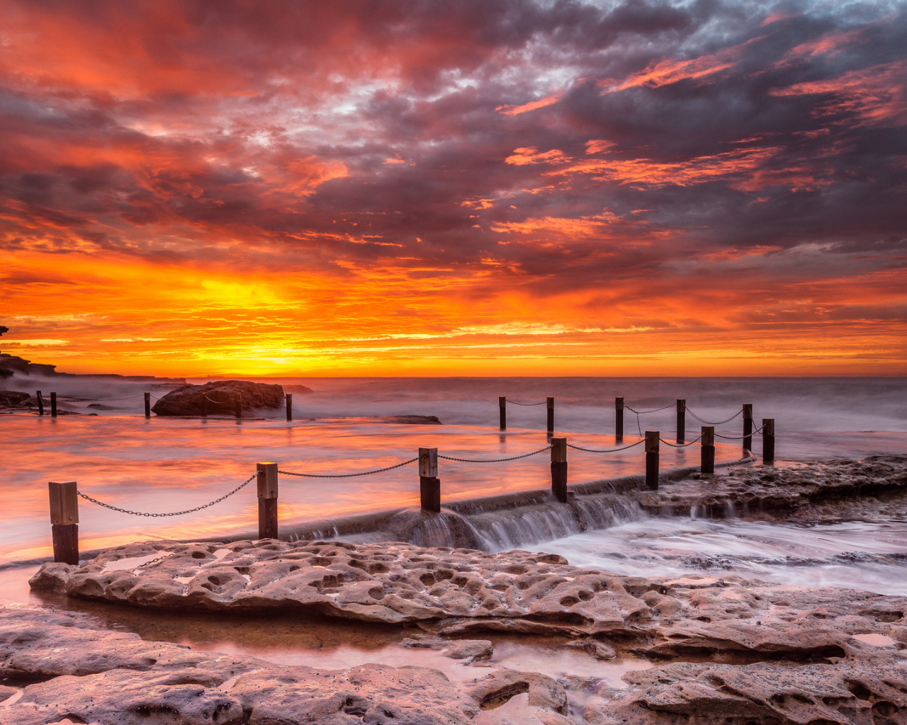 Оранжевый закат