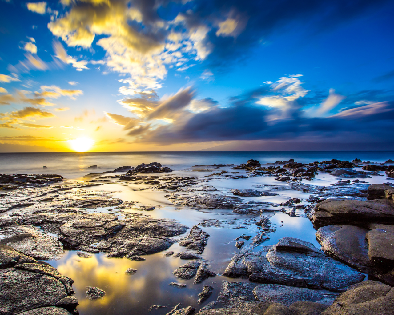 Закат на Гавайях