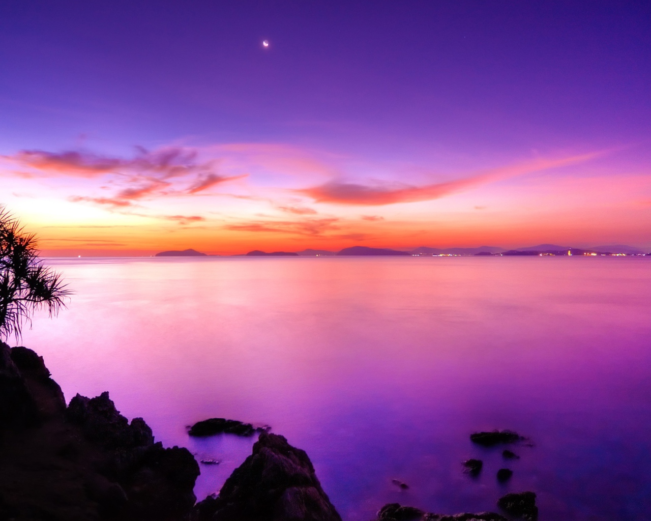 Розовый закат 