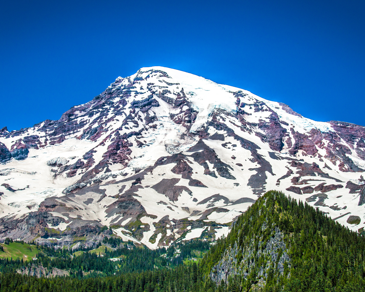 Стратовулкан Рейнир, штат Вашингтон, США