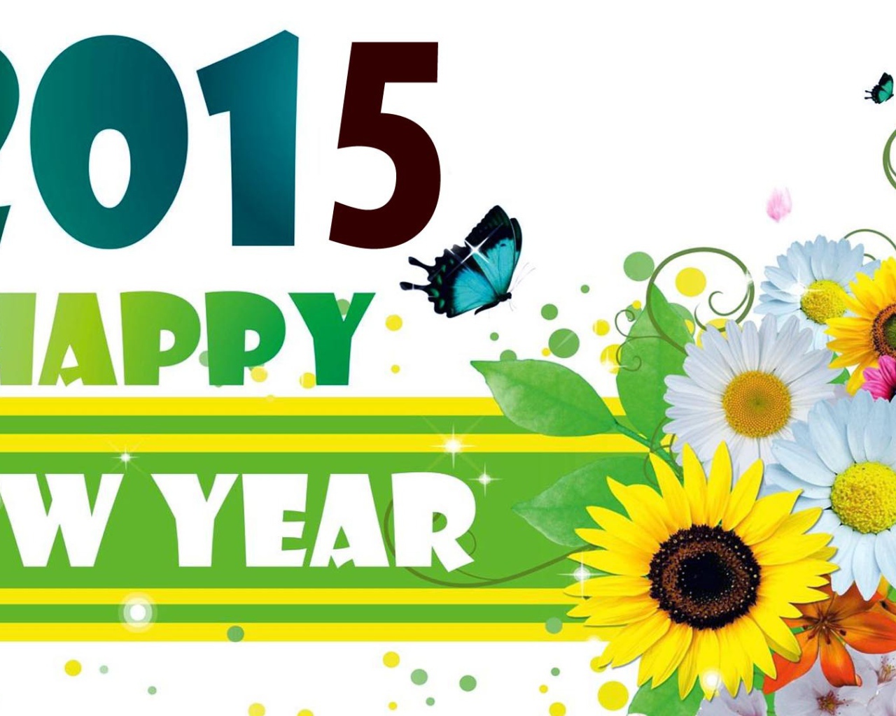 Яркий букет на Новый Год 2015
