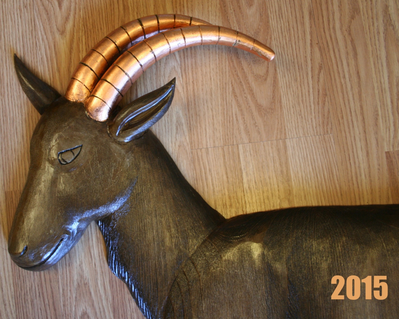 Новый Год 2015 деревянная коза