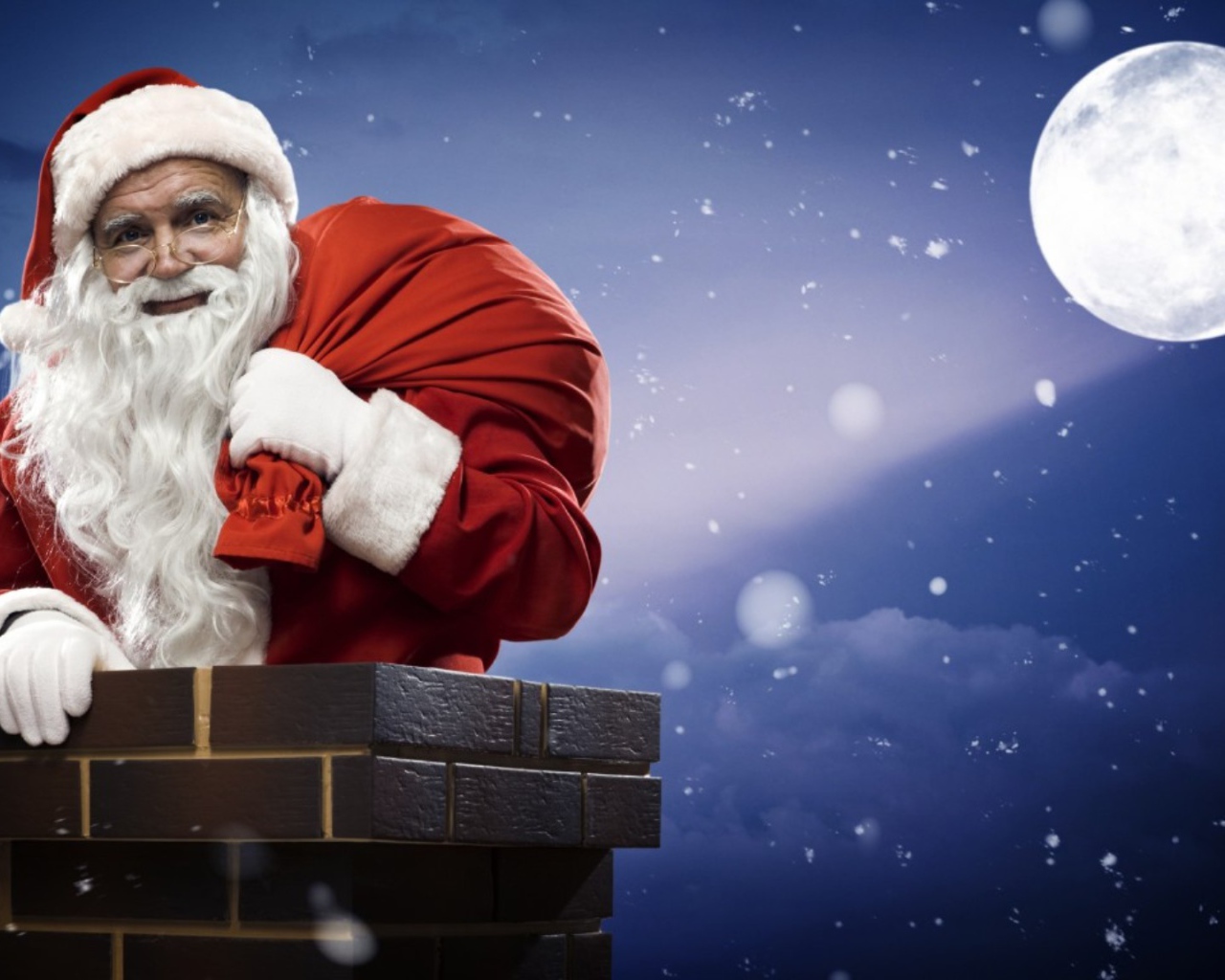 Санта Клаус в трубе