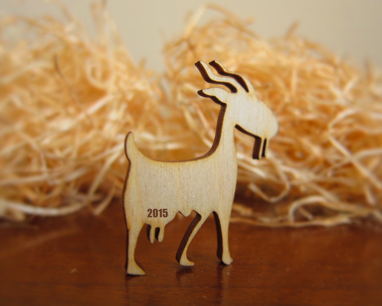 Деревянная коза на Новый Год