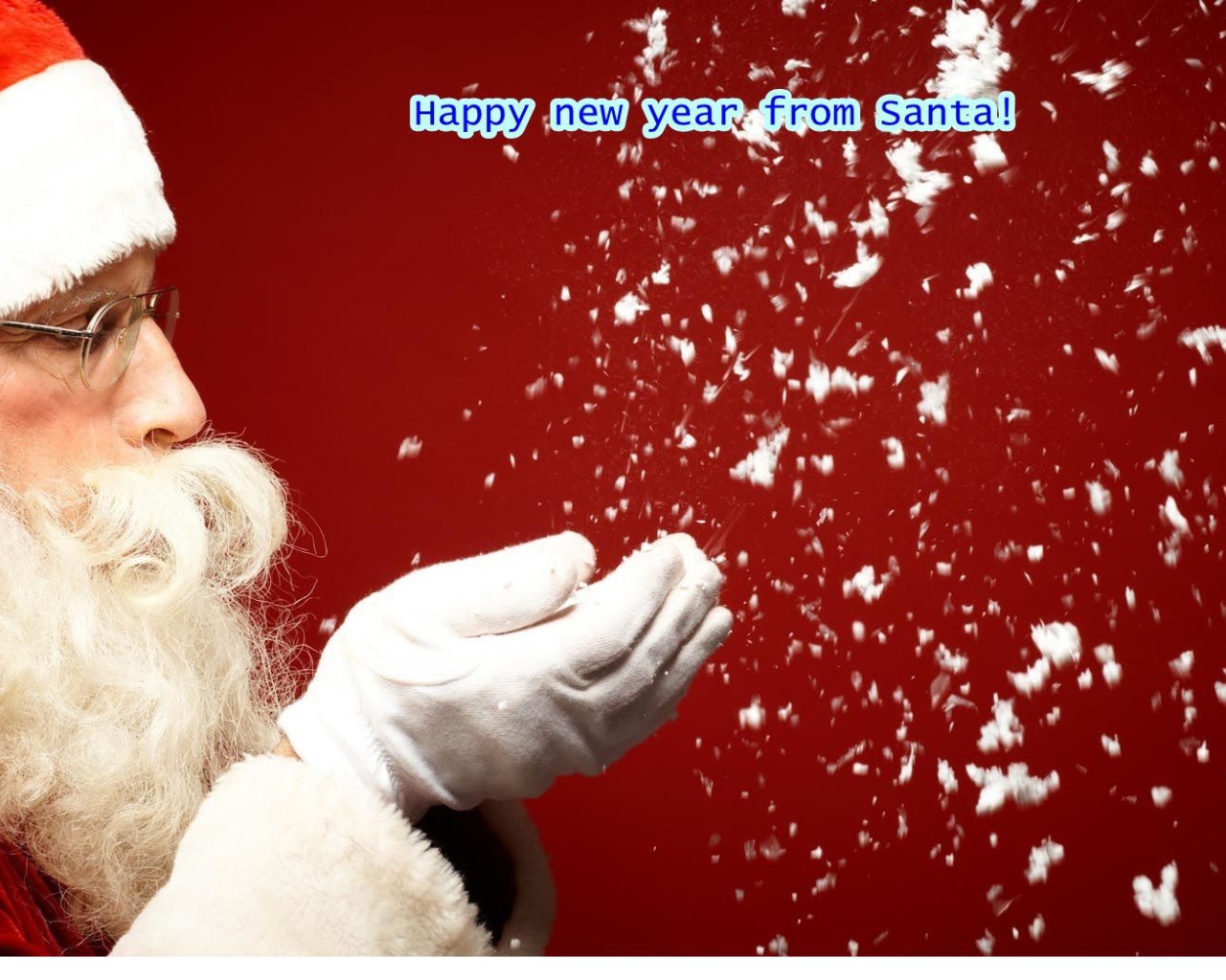 Санта желает Счастливого Нового года