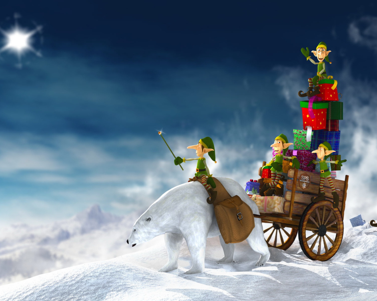 Гномы на белом медведе