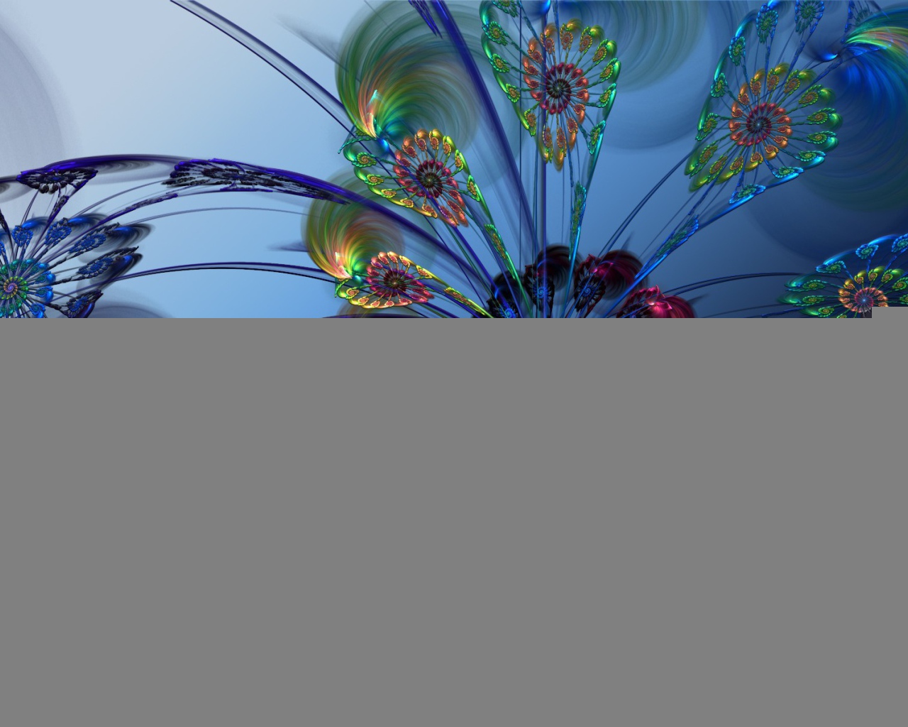 Абстрактные перья павлина