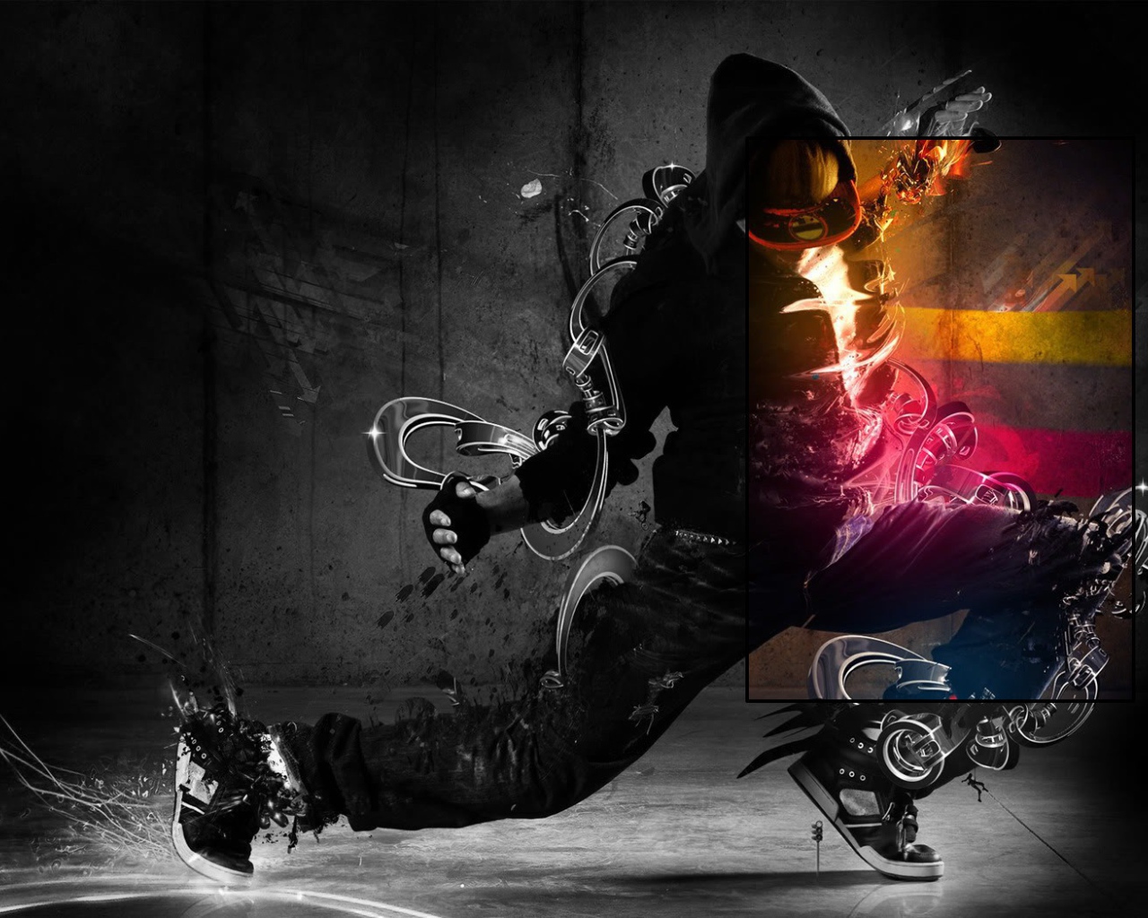 Абстракция на танцоре