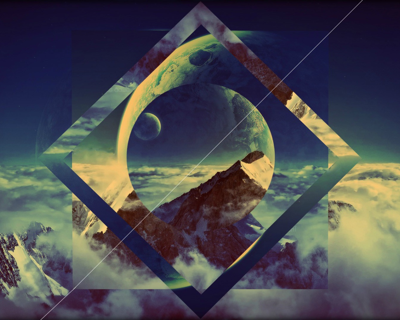 Абстракция с луной