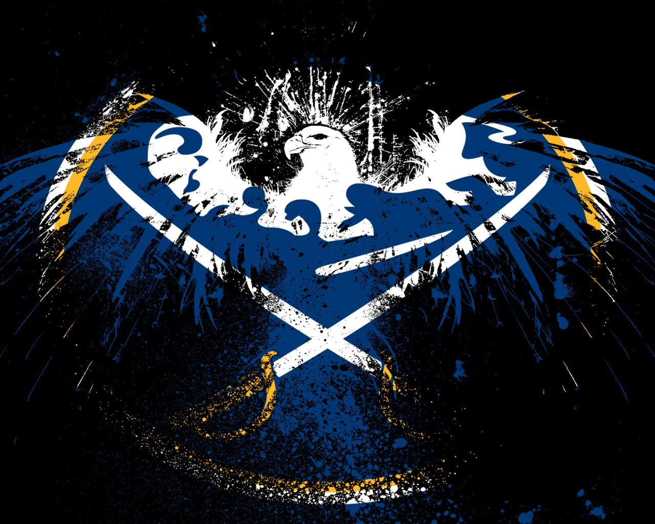 Орел бык и две сабли