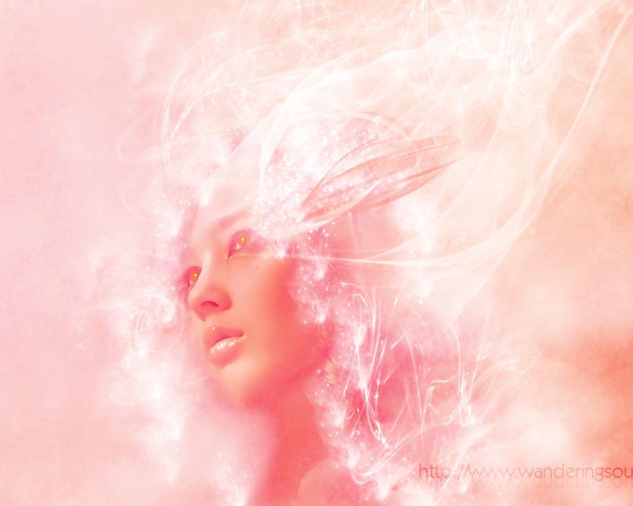 Лицо с горящими глазами