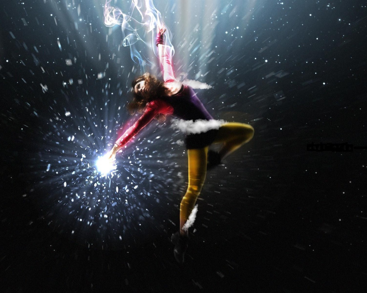 Девушка в полете