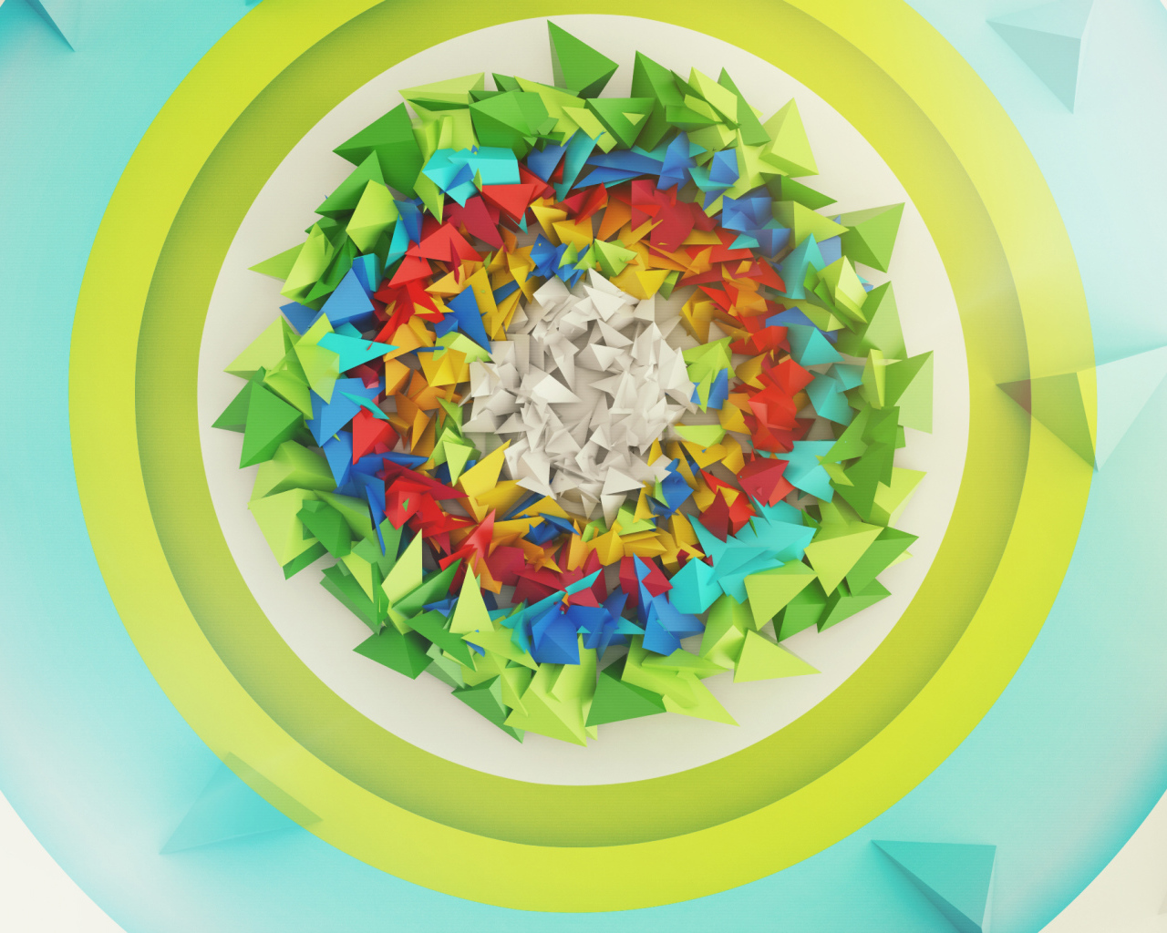 Разноцветные пирамиды