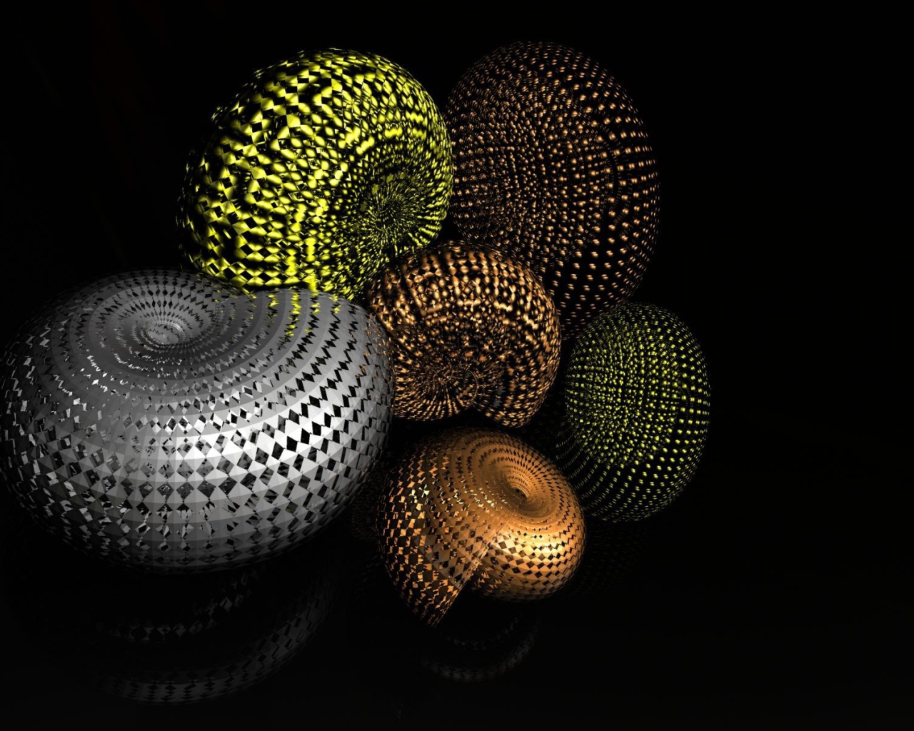 Разноцветные улитки