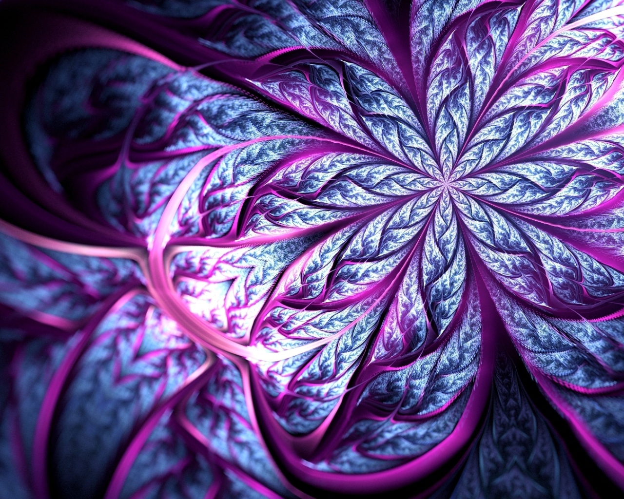 Сиреневый абстрактный цветок