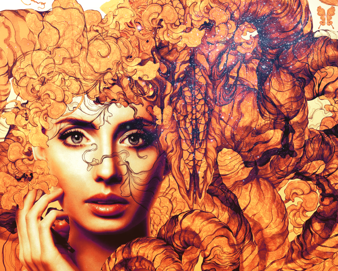 Лицо девушки