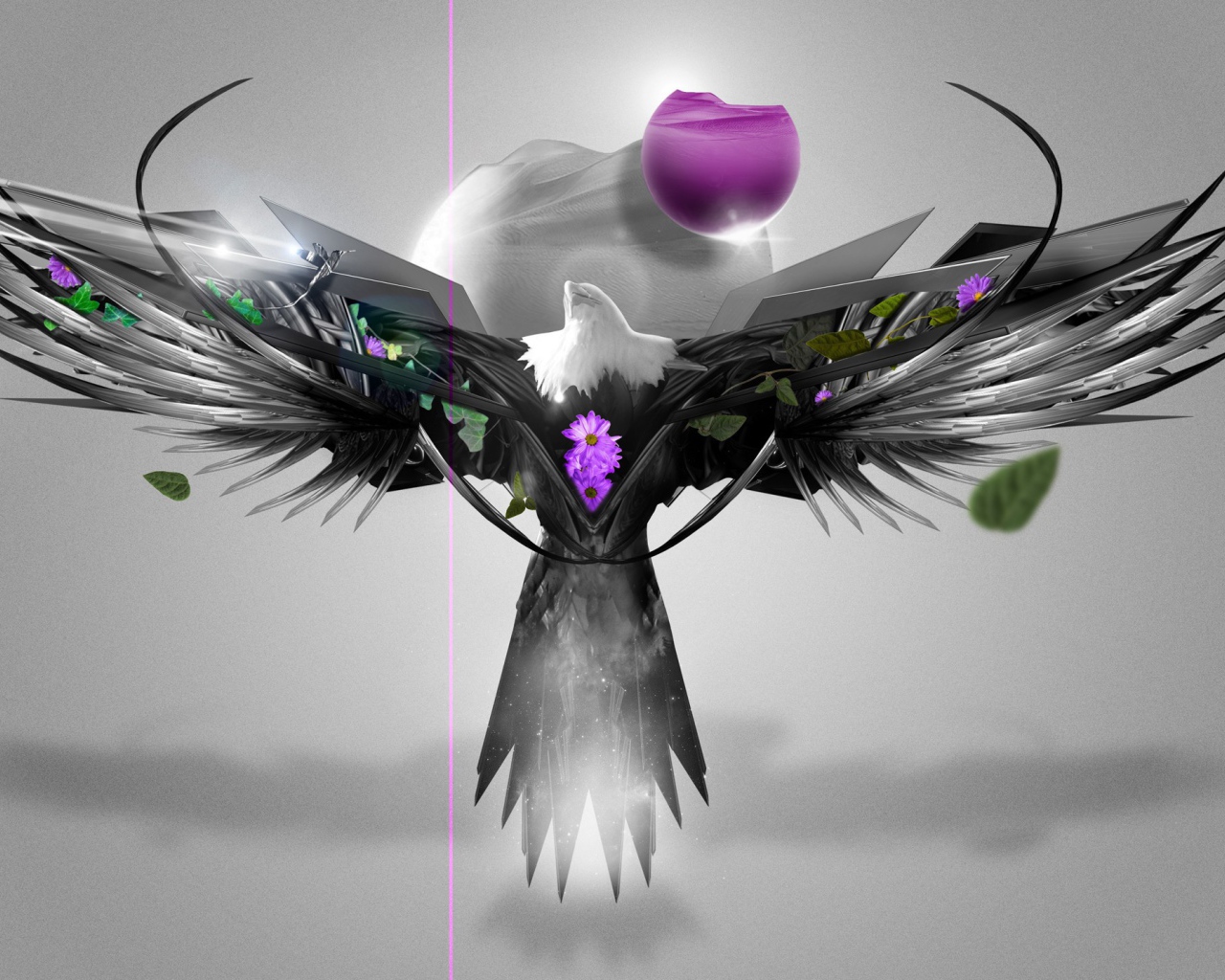 Абстрактный символ из птицы