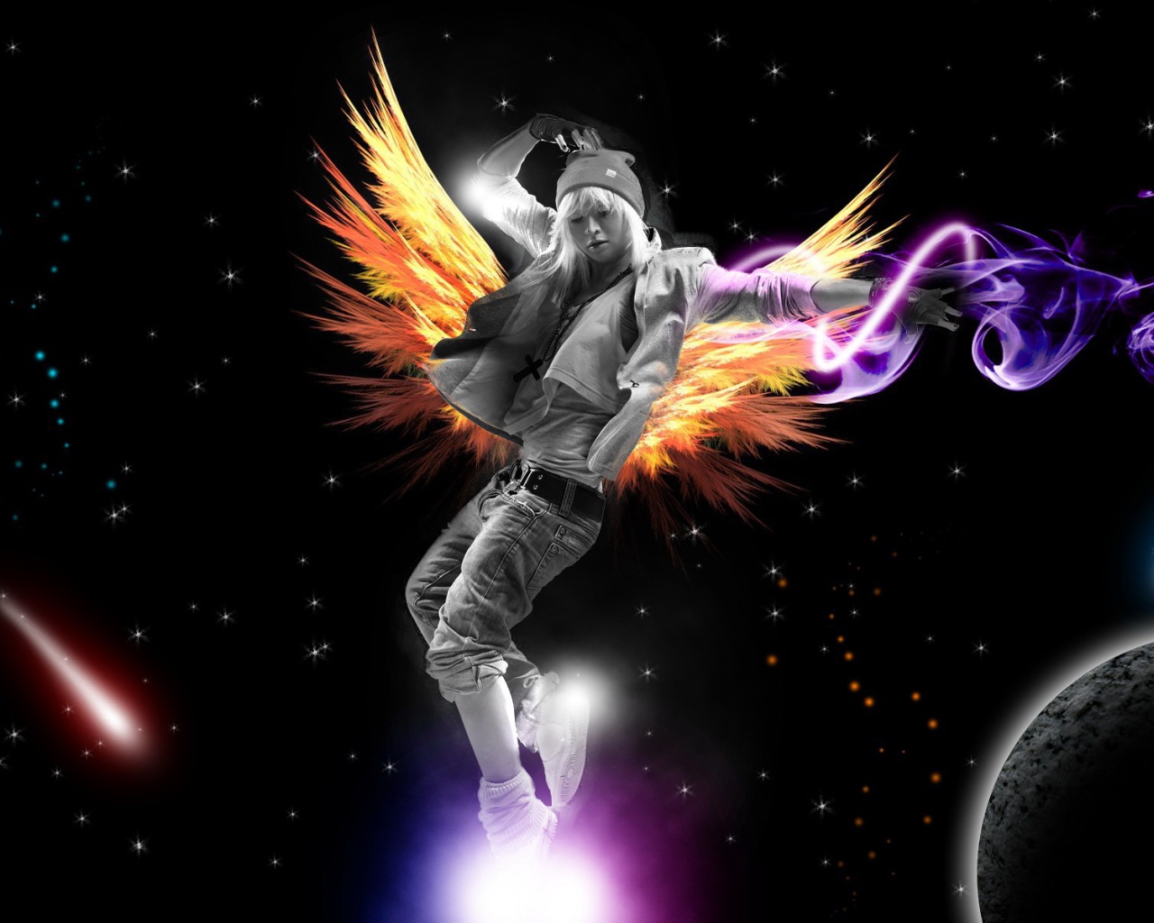 Девушка в космосе