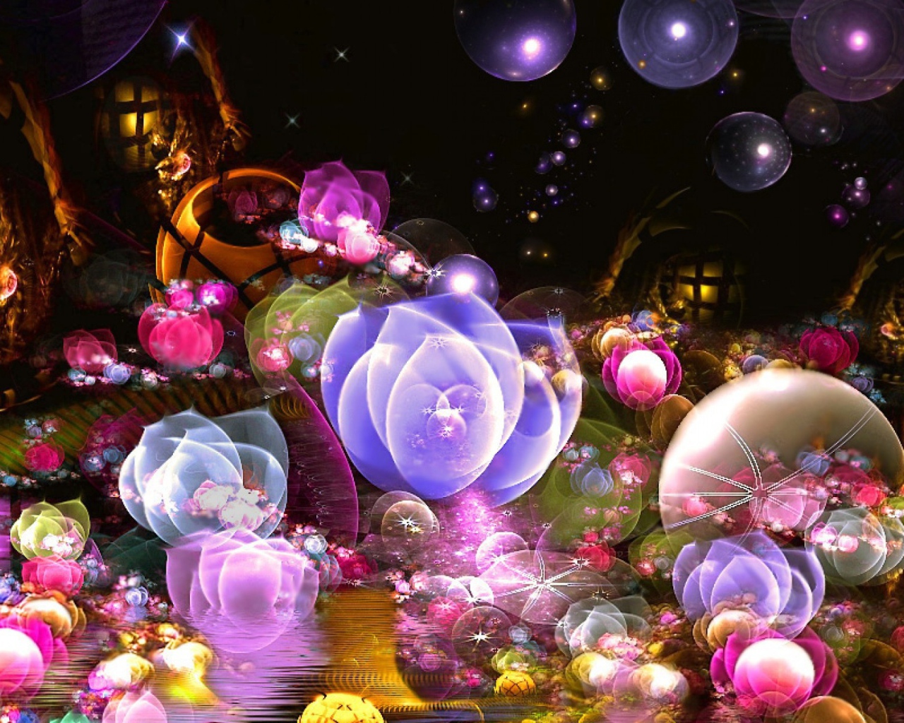 Абстракция с пузырями