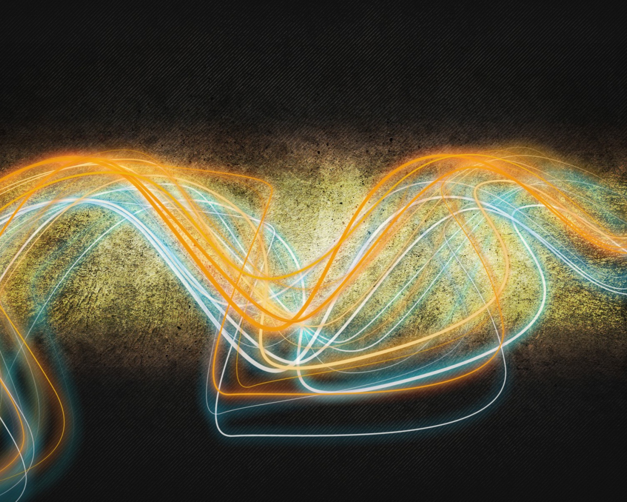 Переплетение разноцветных линий