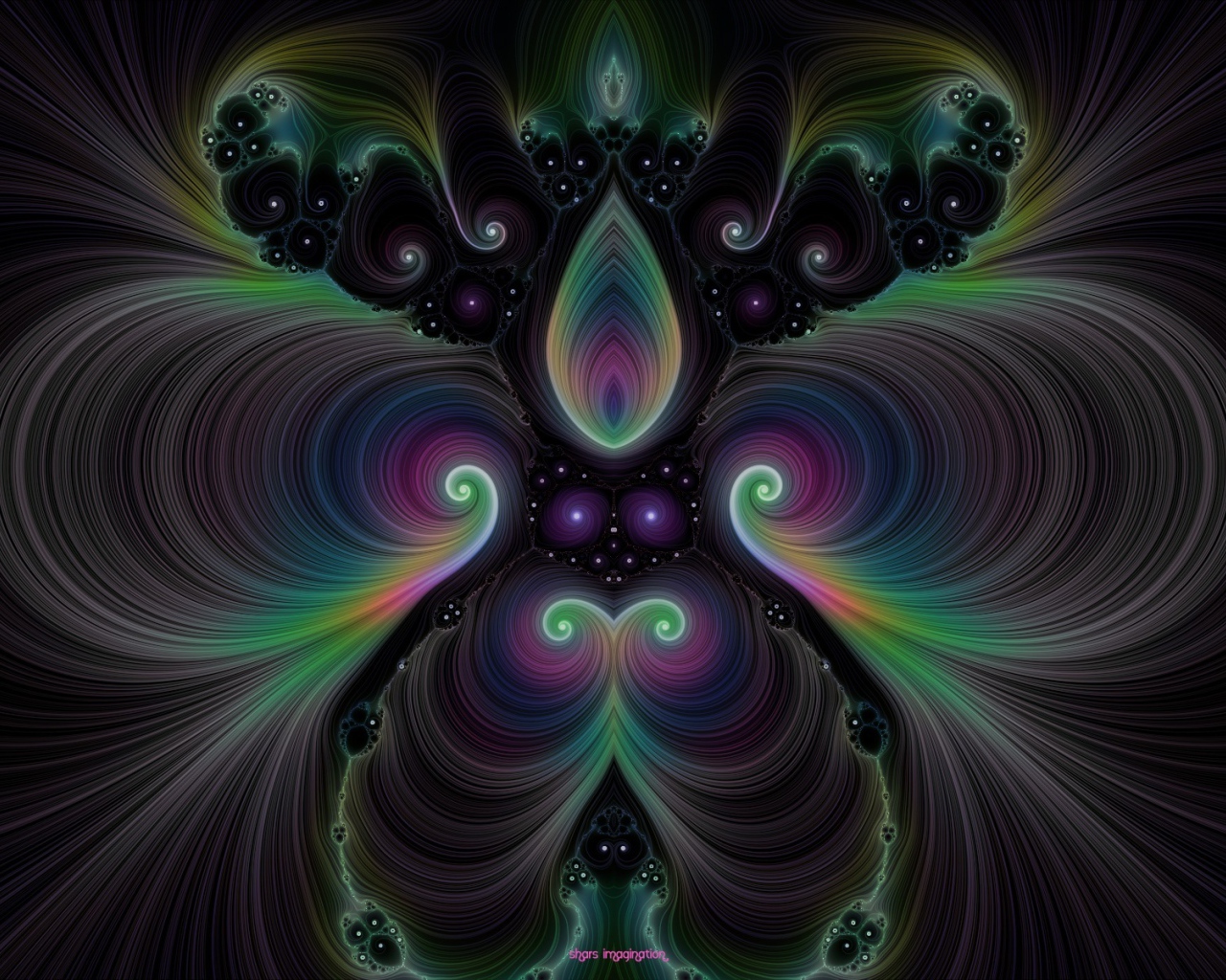 Симметричный абстрактный рисунок