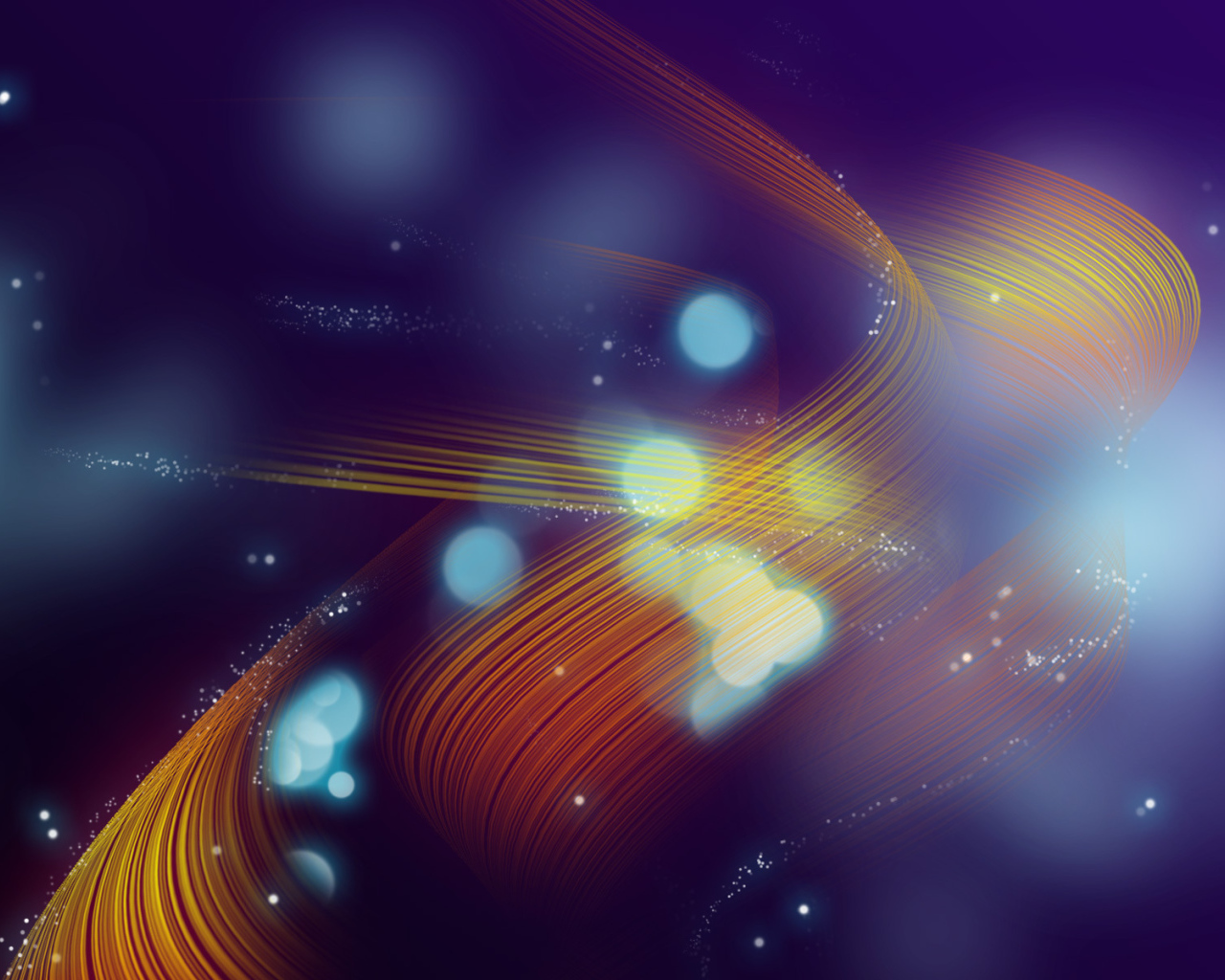 Волнистые линии на синем фоне