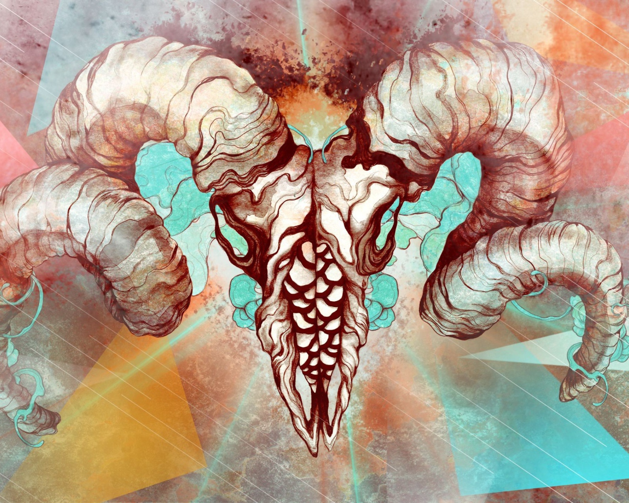 Череп с рогами