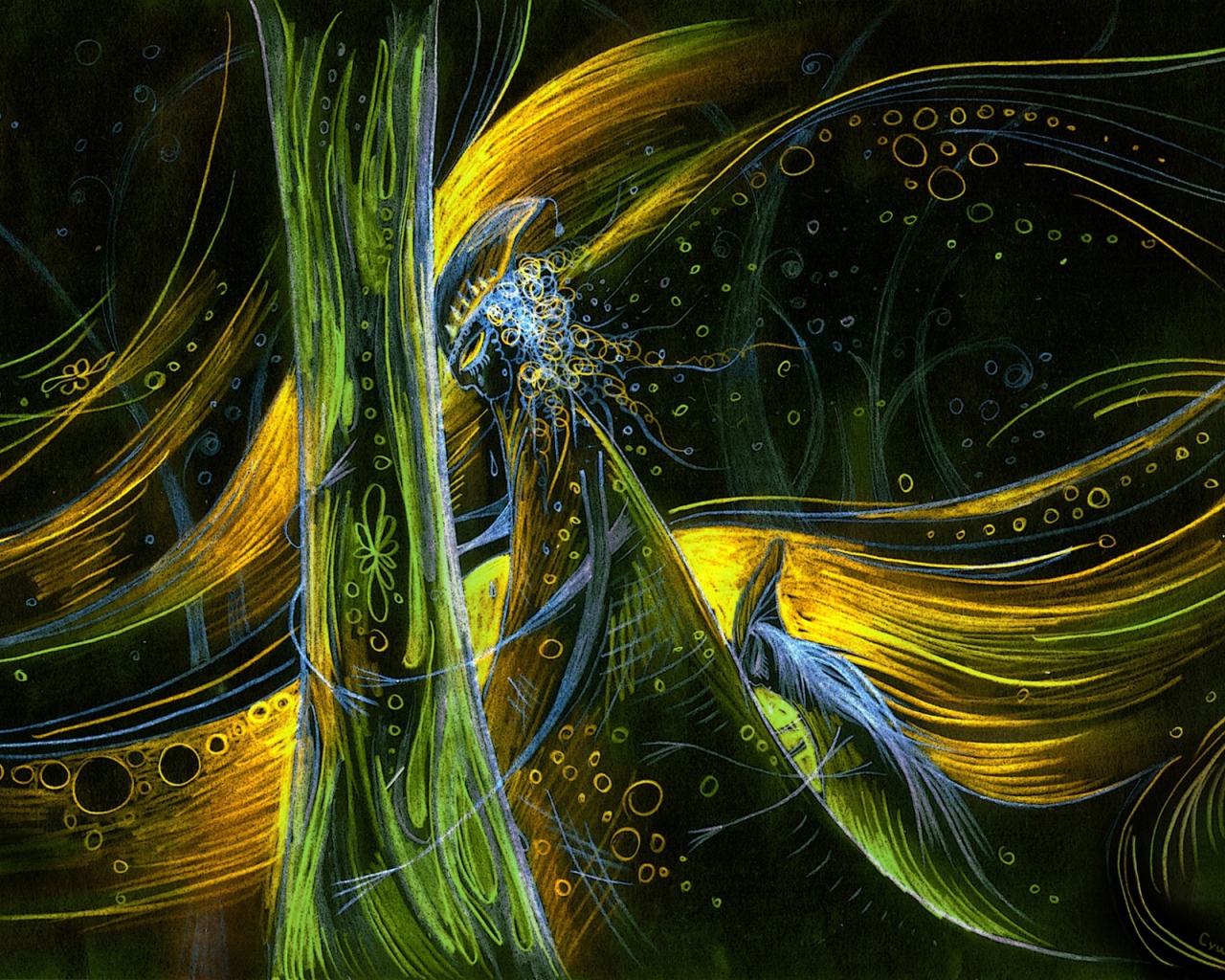 Абстрактные птицы