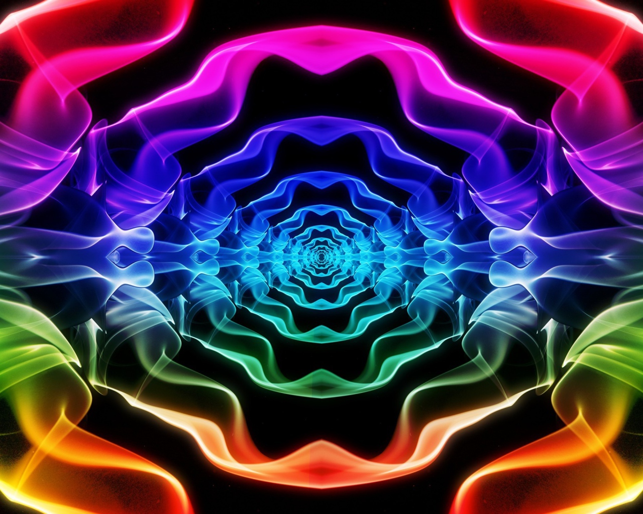 Абстрактный цветной тоннель