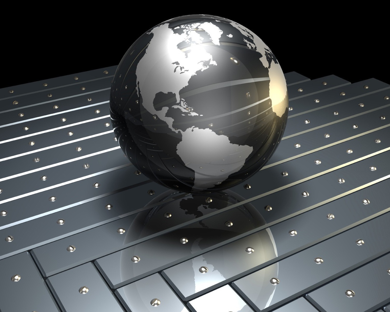 Абстракция с земным шаром