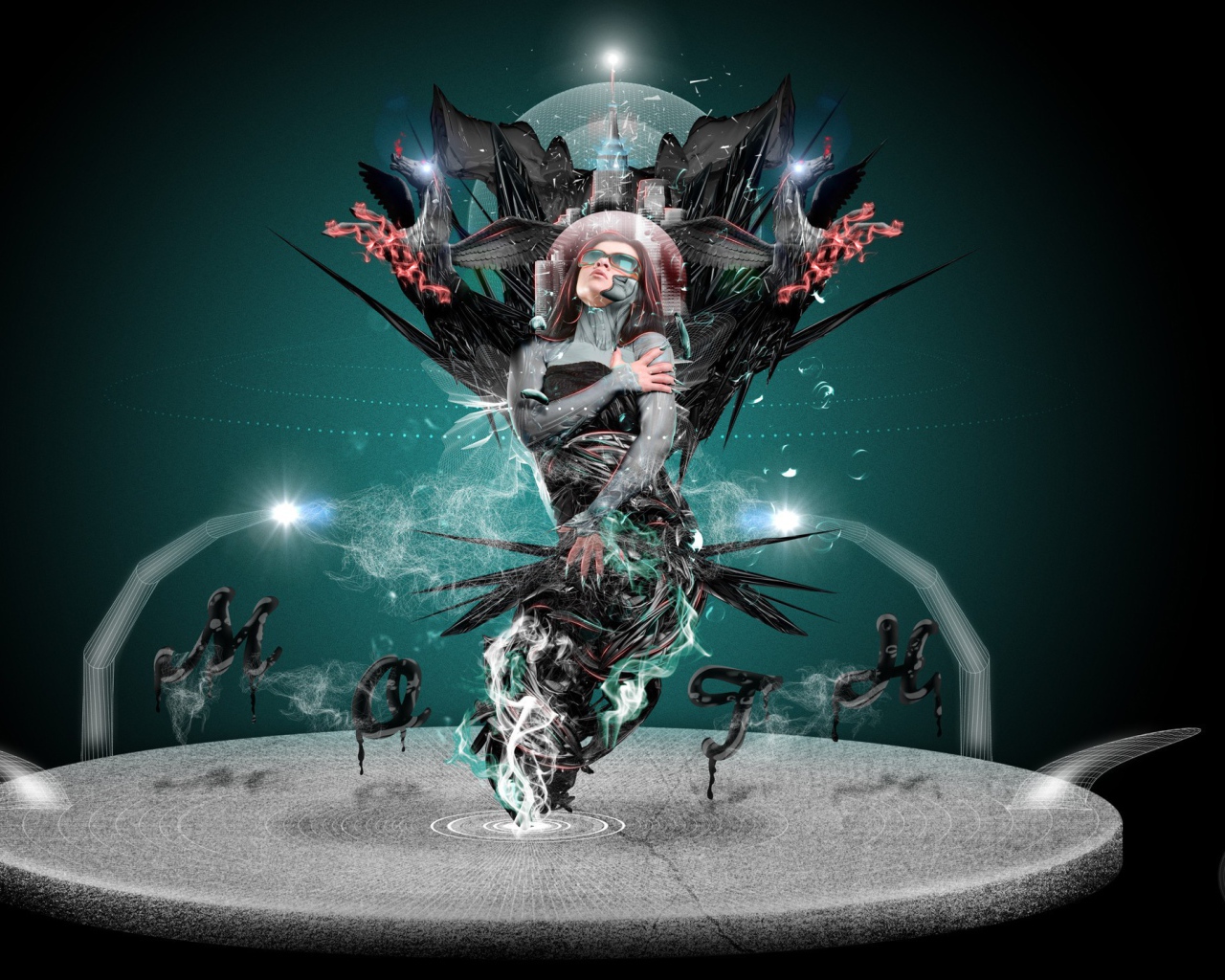 Абстракция с женщиной