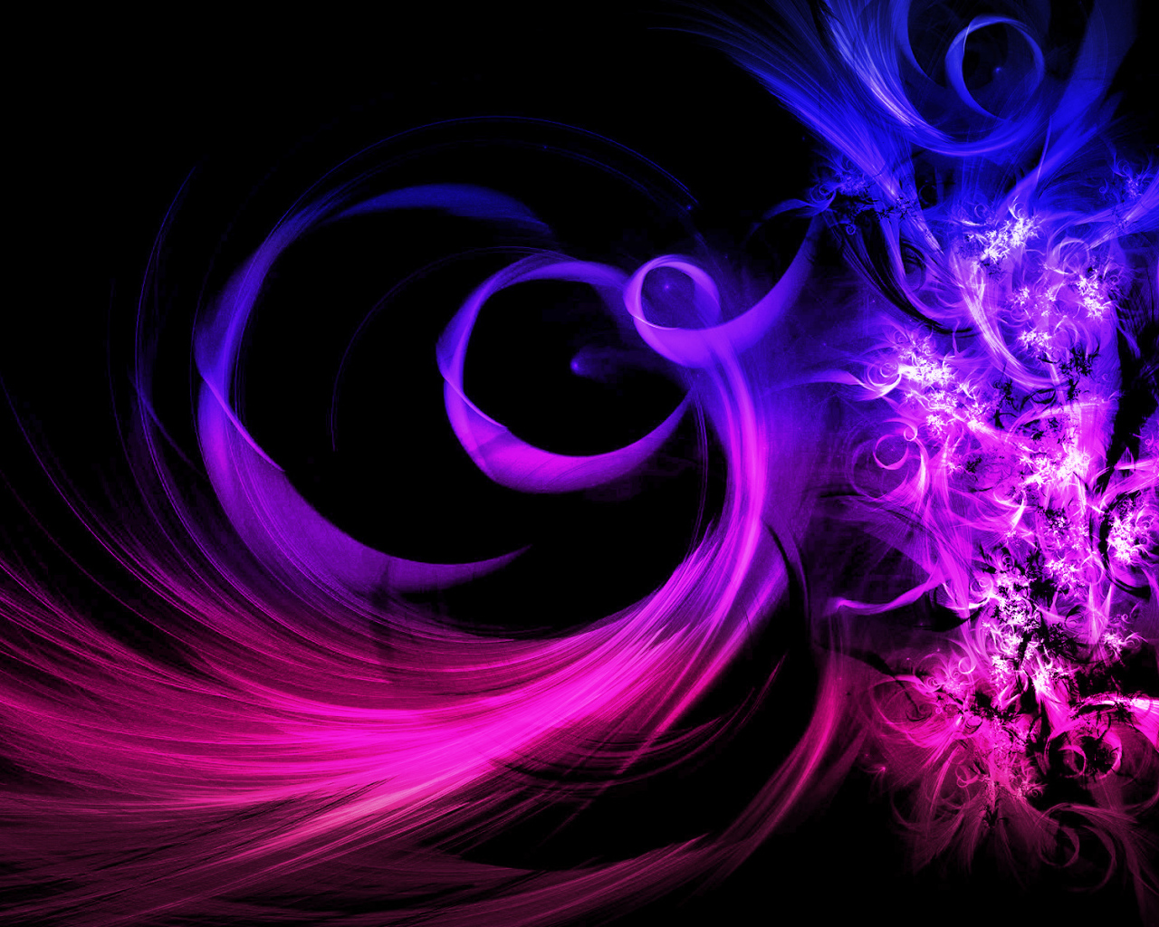 Синий абстрактный рисунок