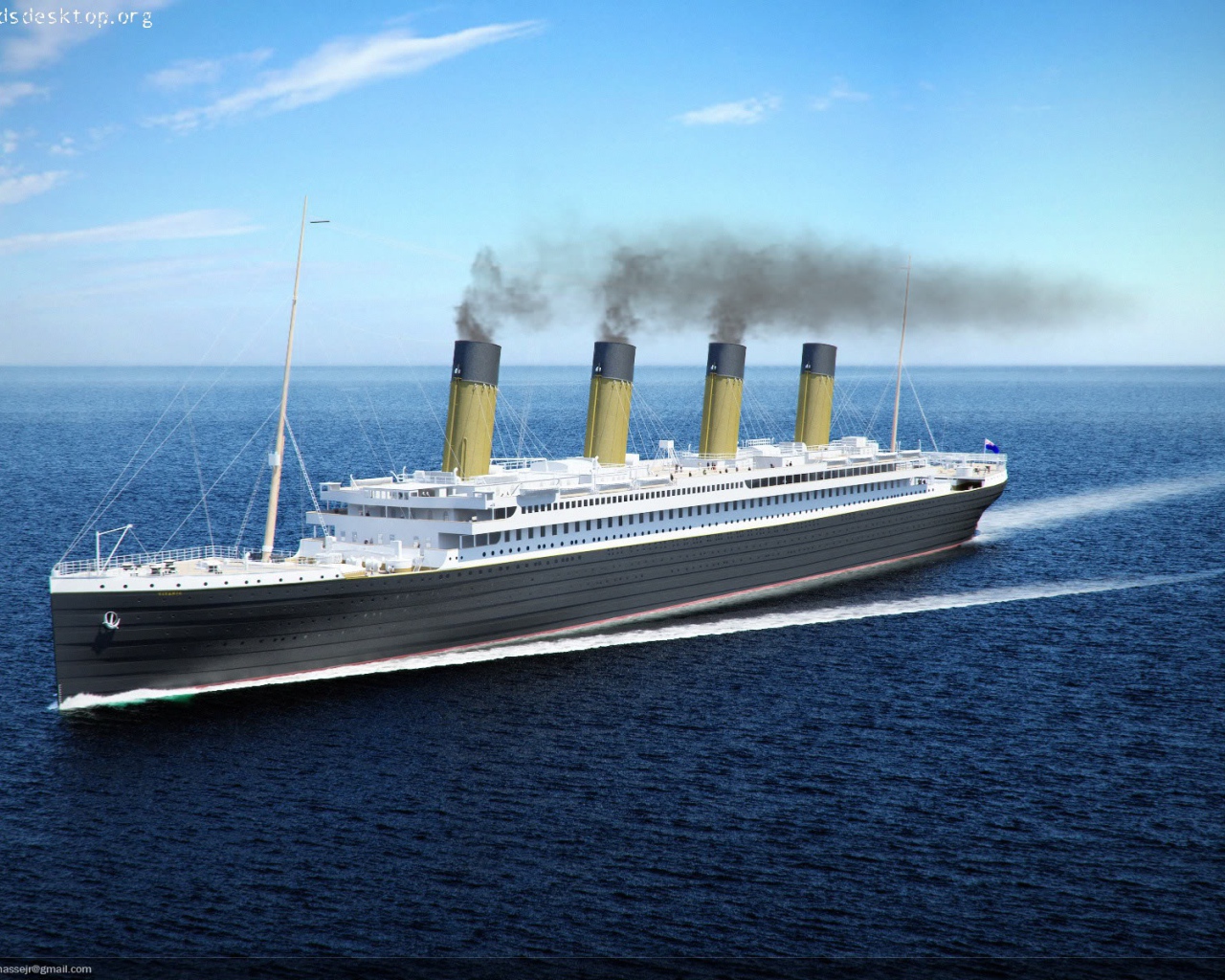Титаник в спокойном море
