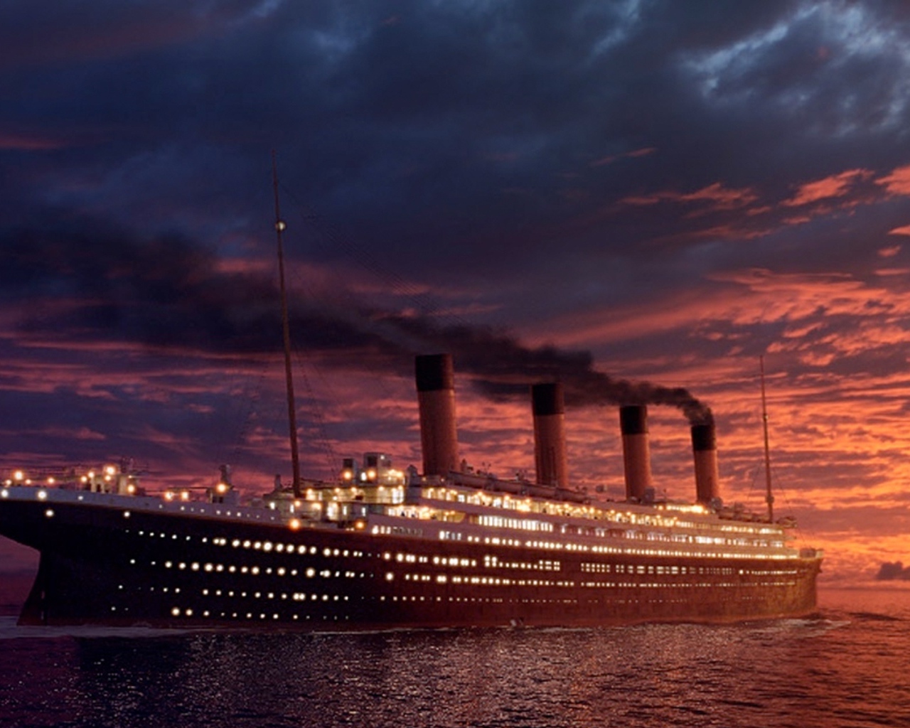 Титаник идет на закат