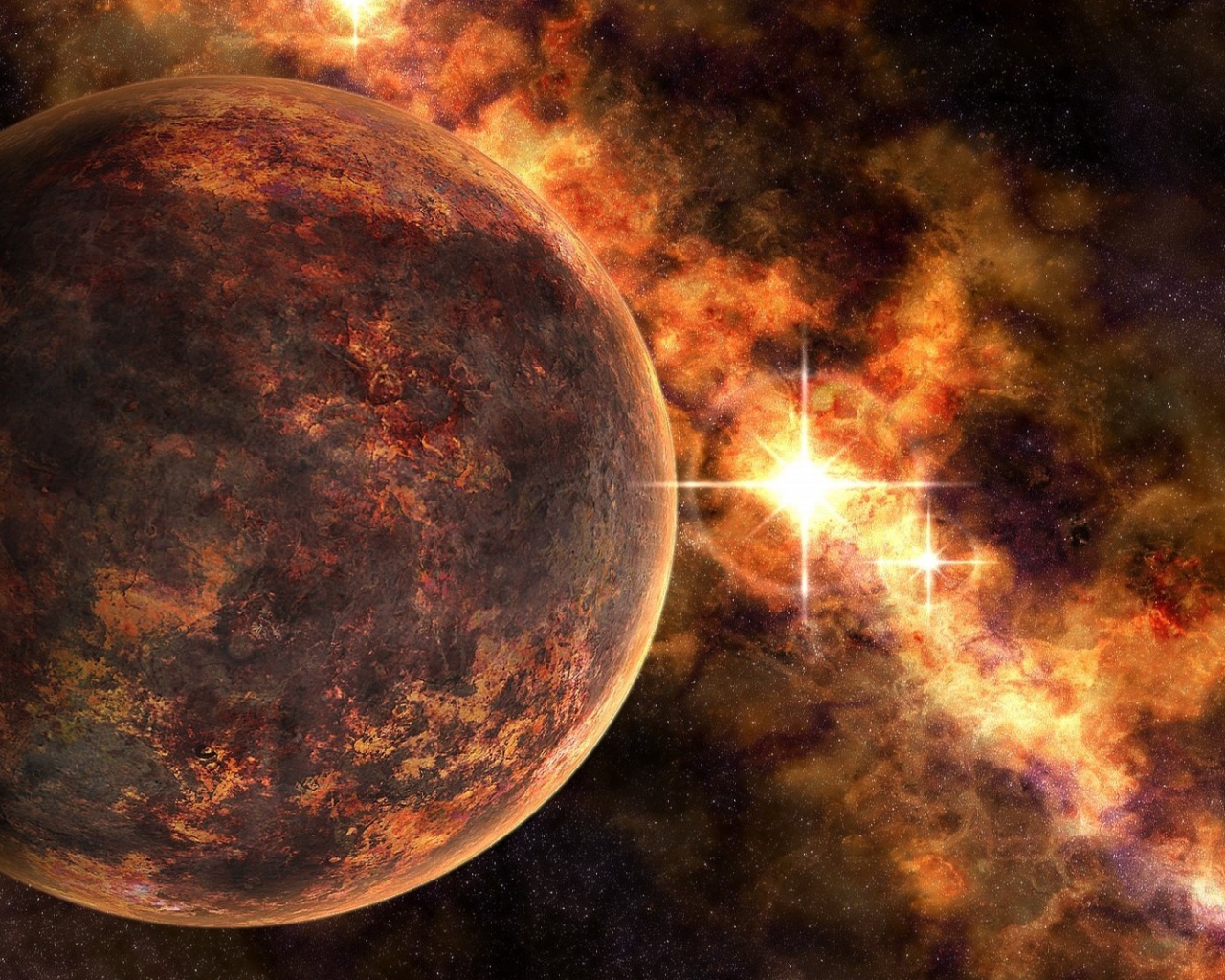 Горящий чужой мир