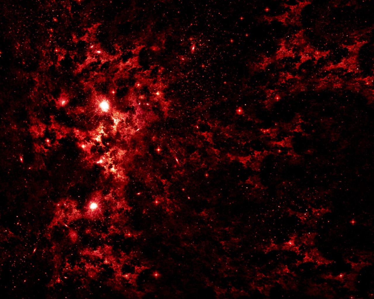 Скопление красных звезд