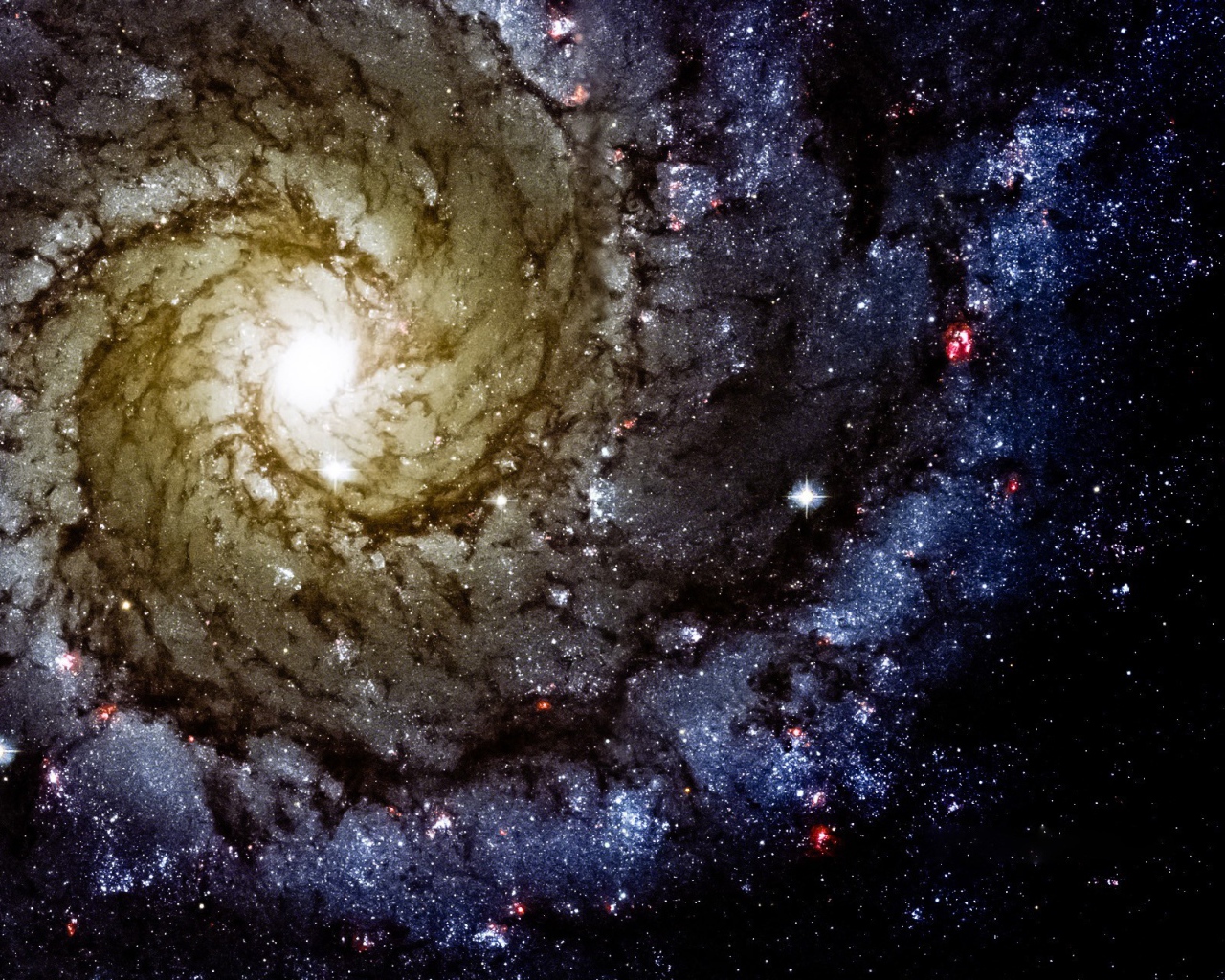 Цветная звездная спираль