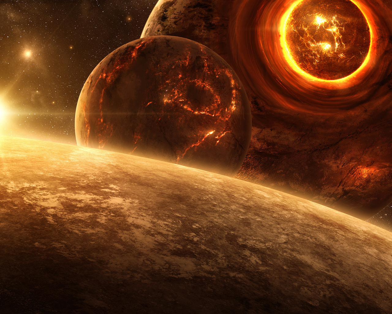 Трещины в планете