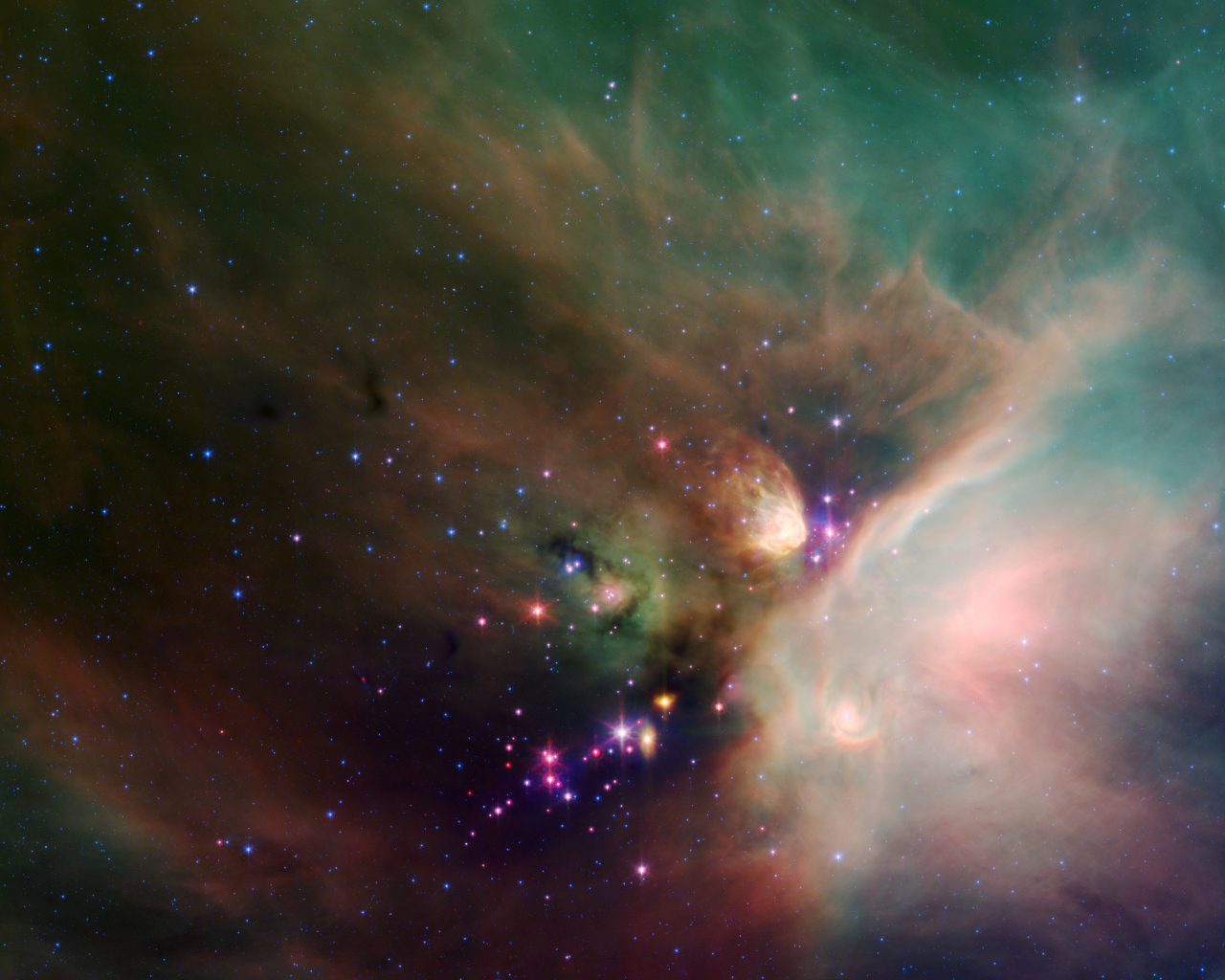 Туманность в созвездии змееносец